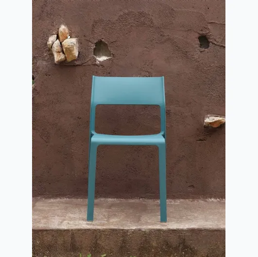 Stackable armless outdoor chair Trill Bistrot by Nardi