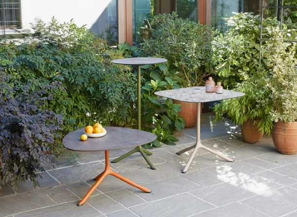 Tripod coffee tables by Scab Design.