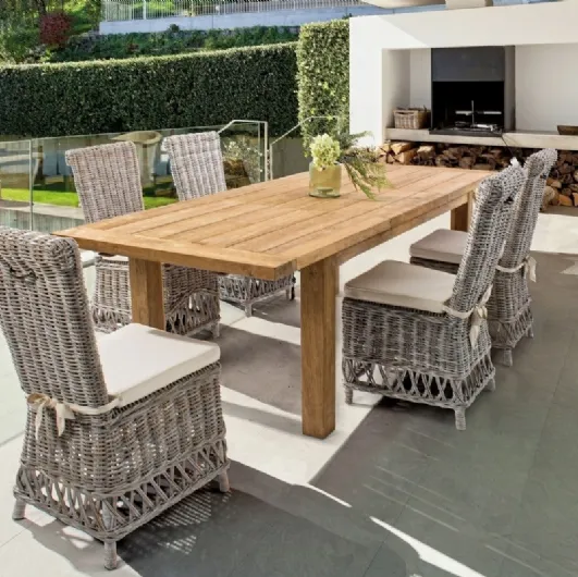 Warna rattan chair with Bizzotto padded cushion.