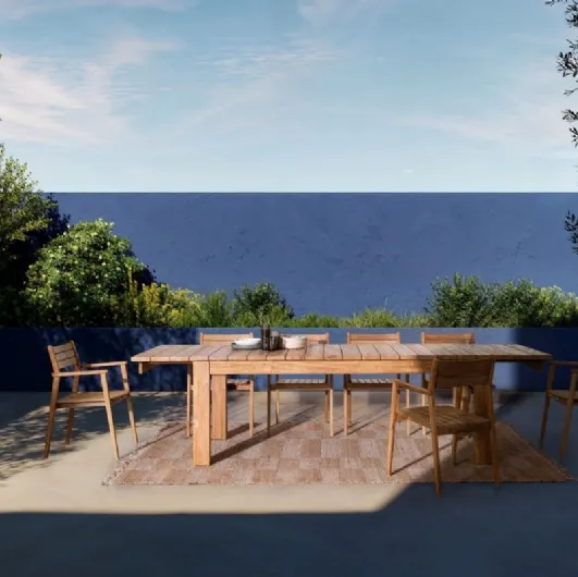 Zorritos recycled teak table by Bizzotto.