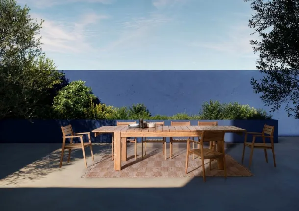 Zorritos recycled teak table by Bizzotto.