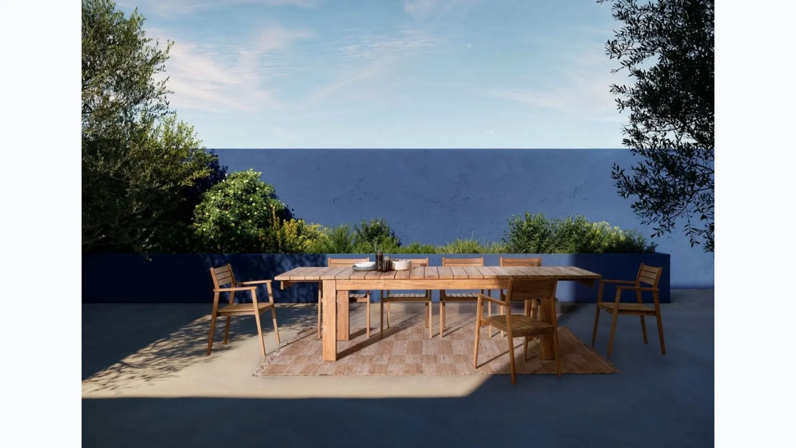 Zorritos recycled teak table by Bizzotto.