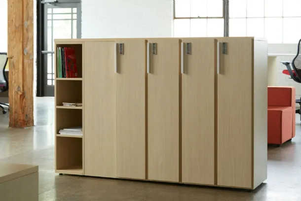 Mobile office Anchor Lockers by Knoll