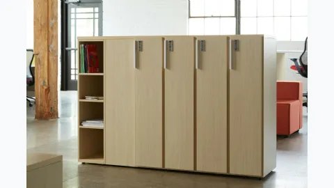 Mobile office Anchor Lockers by Knoll