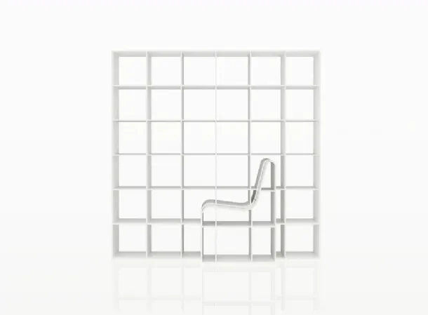 Bookchair by Alias is a library with a removable seat.