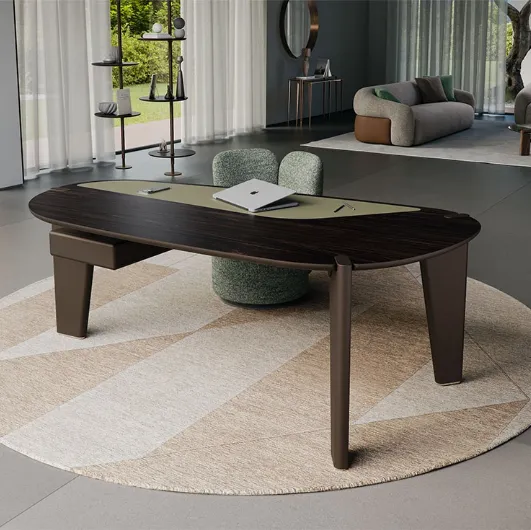 Boston executive design desk in wood by Cattelan Italia