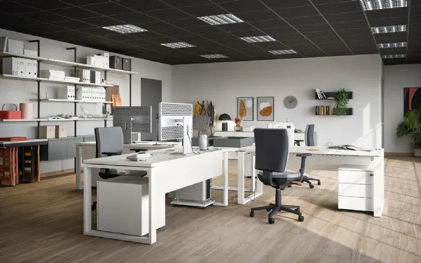 White metal drawer unit 04D by Cinquanta3