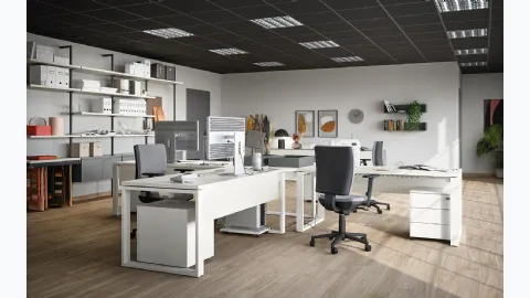 White metal drawer unit 04D by Cinquanta3