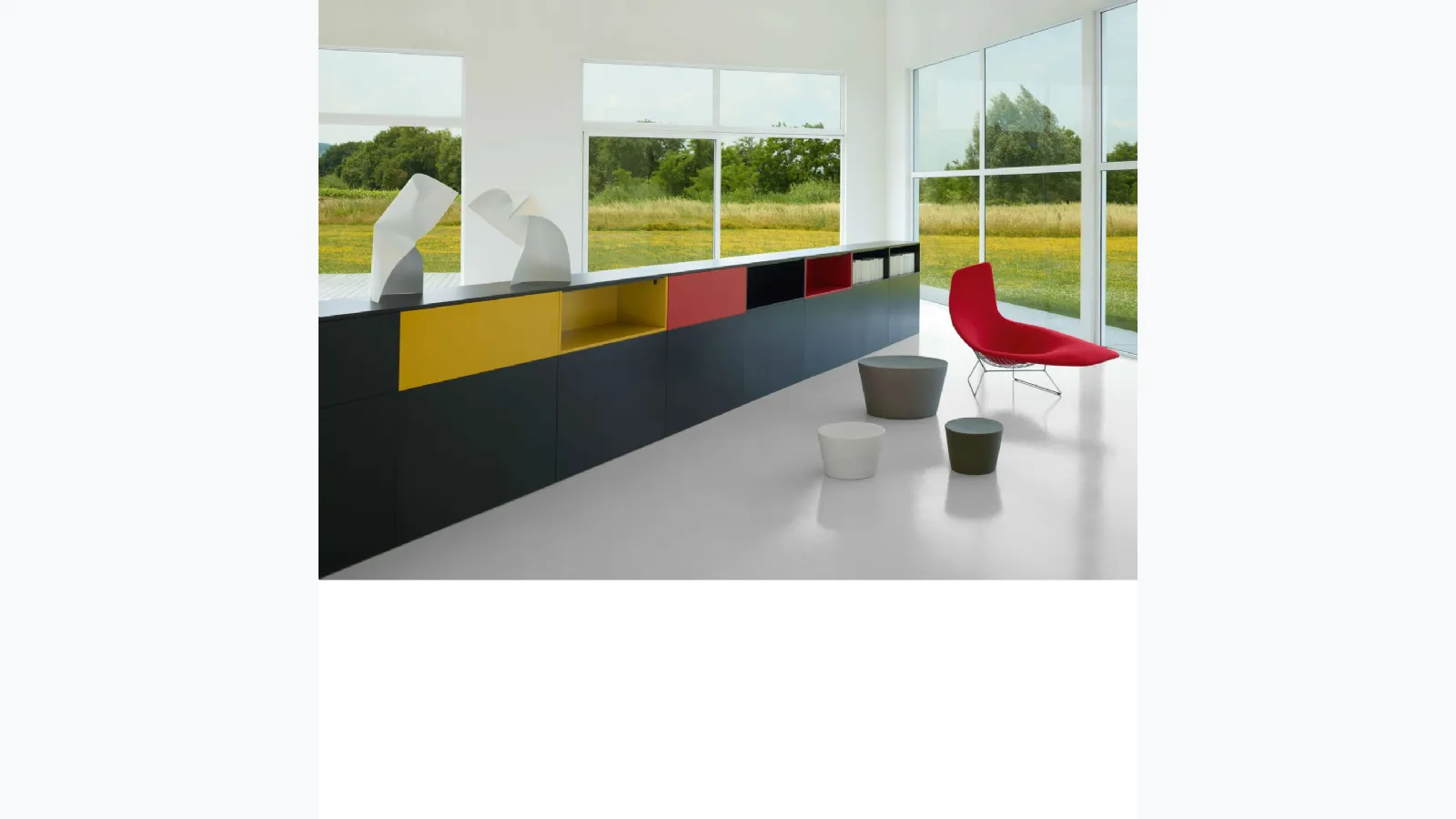 Colourfold Low Cabinet by Knoll Mobile Office