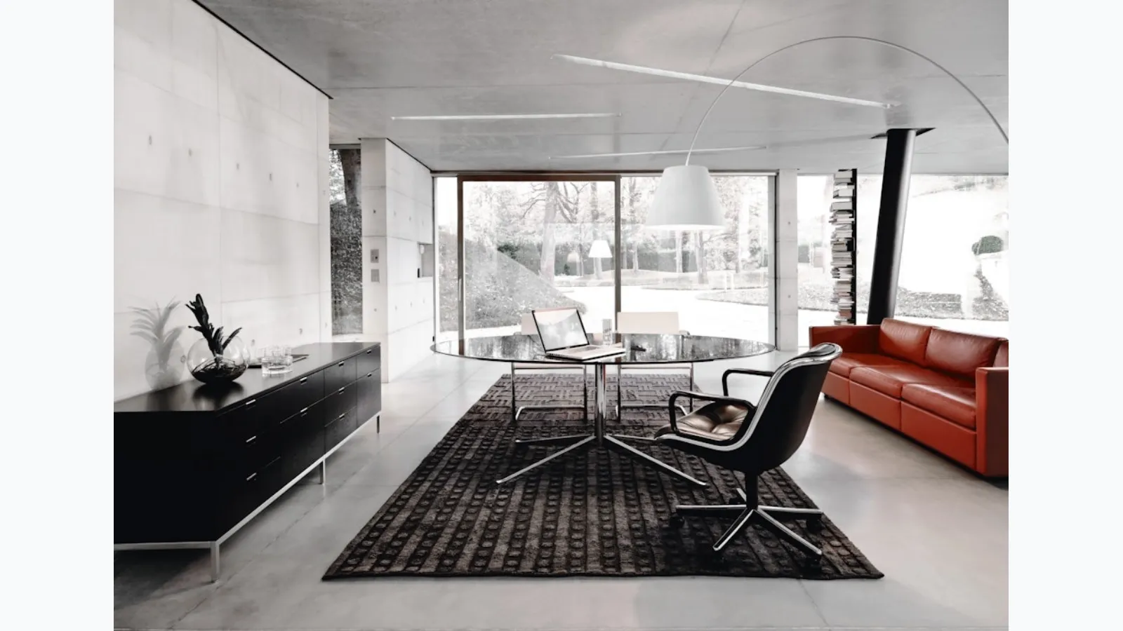 Knoll Executive Desk, Florence Knoll Oval Executive Desk