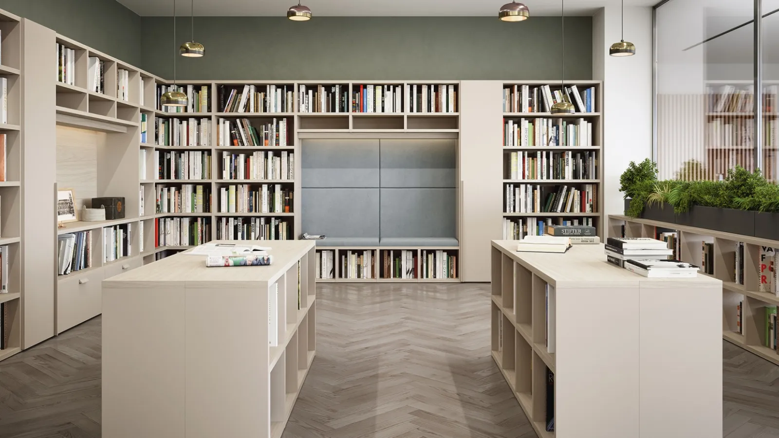Mobile Office Bookshelf 16A by Cinquanta3
