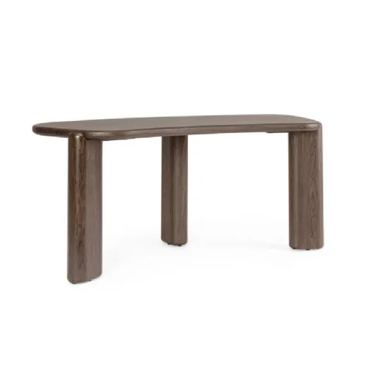 Otilia dark walnut executive desk by Bizzotto