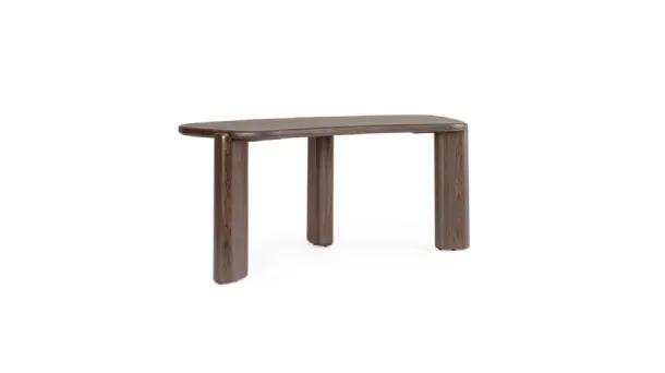Otilia dark walnut executive desk by Bizzotto