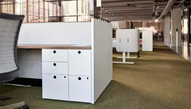 Quoin chest of drawers by Knoll.