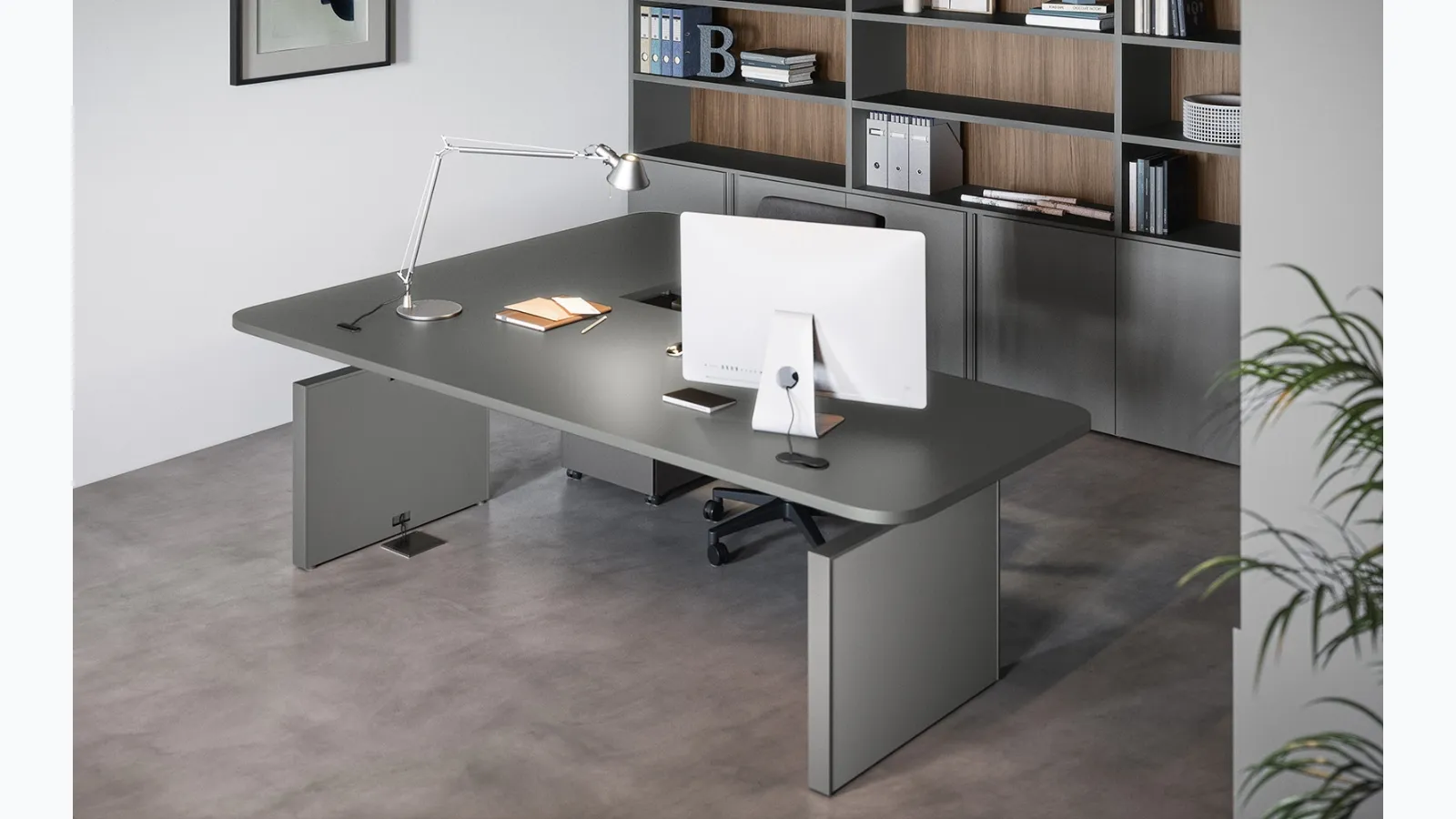 Executive Desk 02C by Cinquanta3