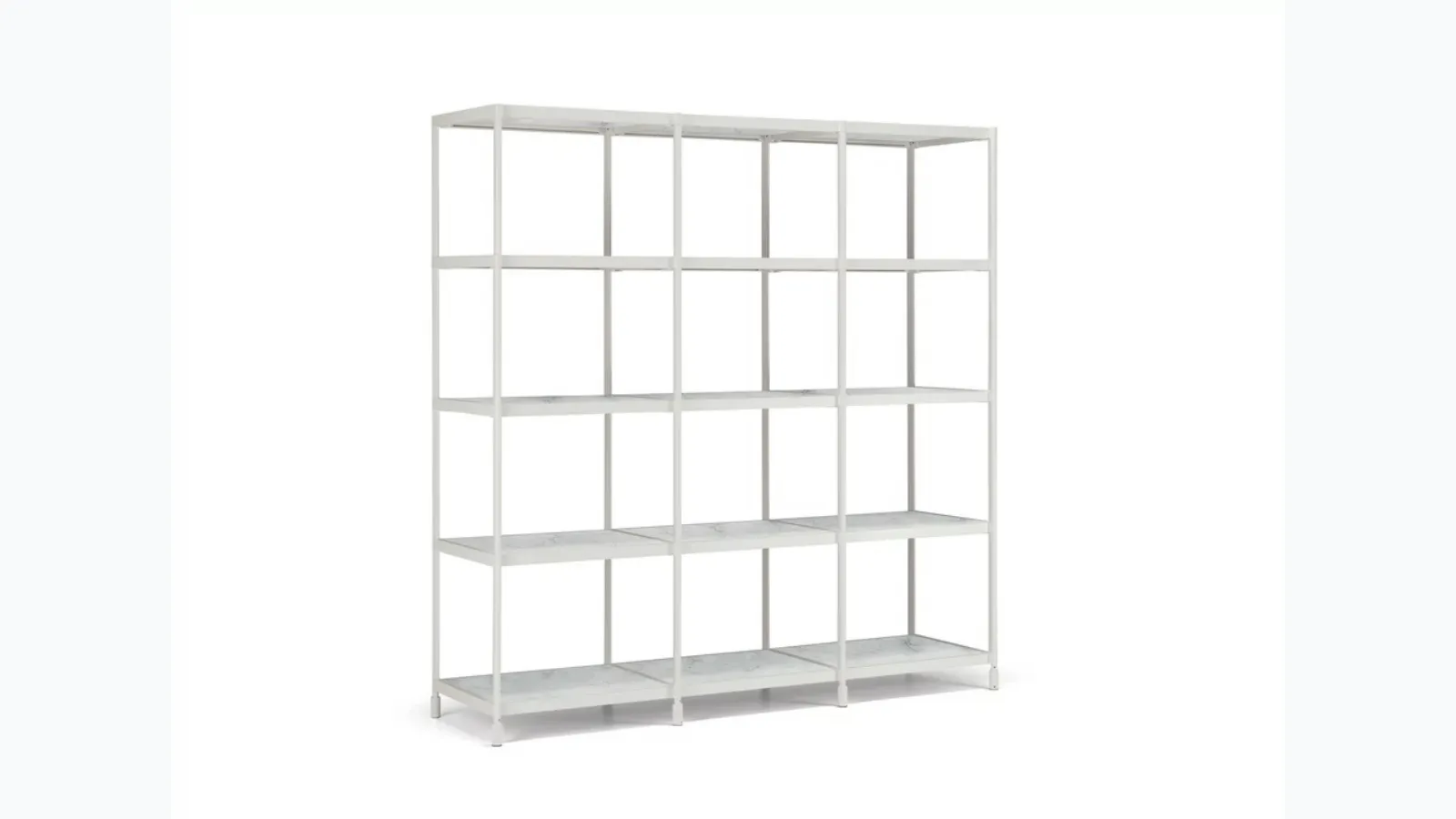 Aluminum bookshelf Sec by Alias.