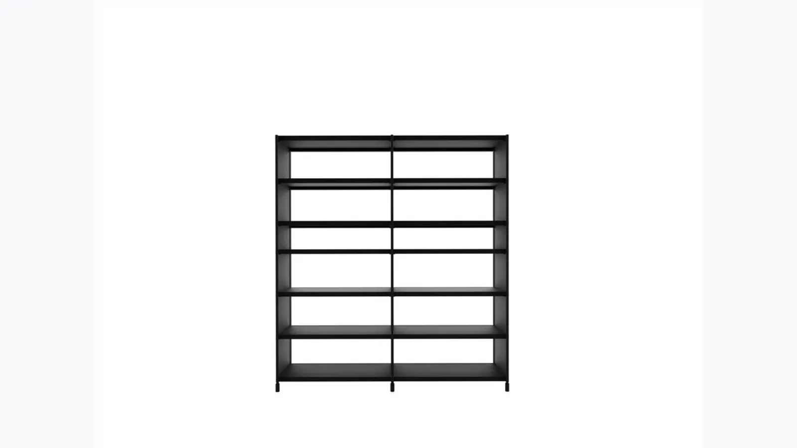 Aluminum bookcase Sec by Alias.