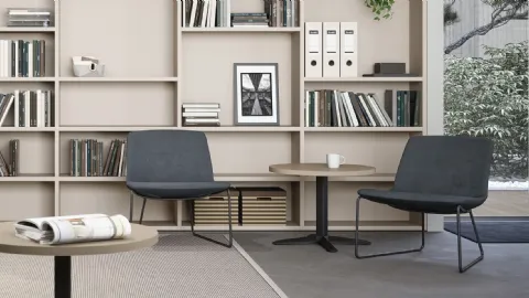 Sneek lounge waiting chair by Cinquanta3