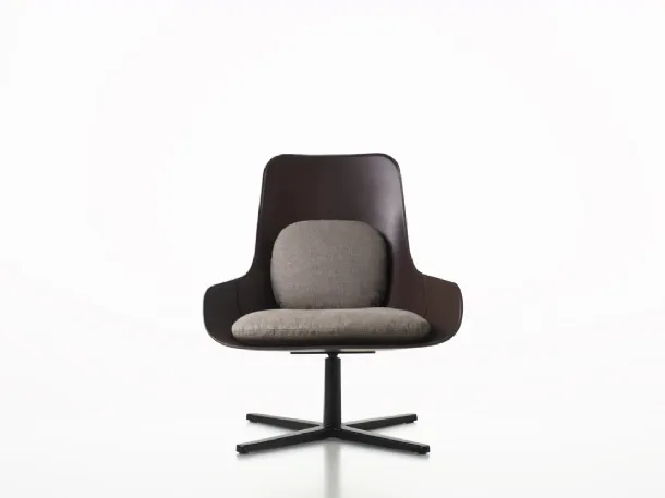 Executive leather armchair Violon by Alias