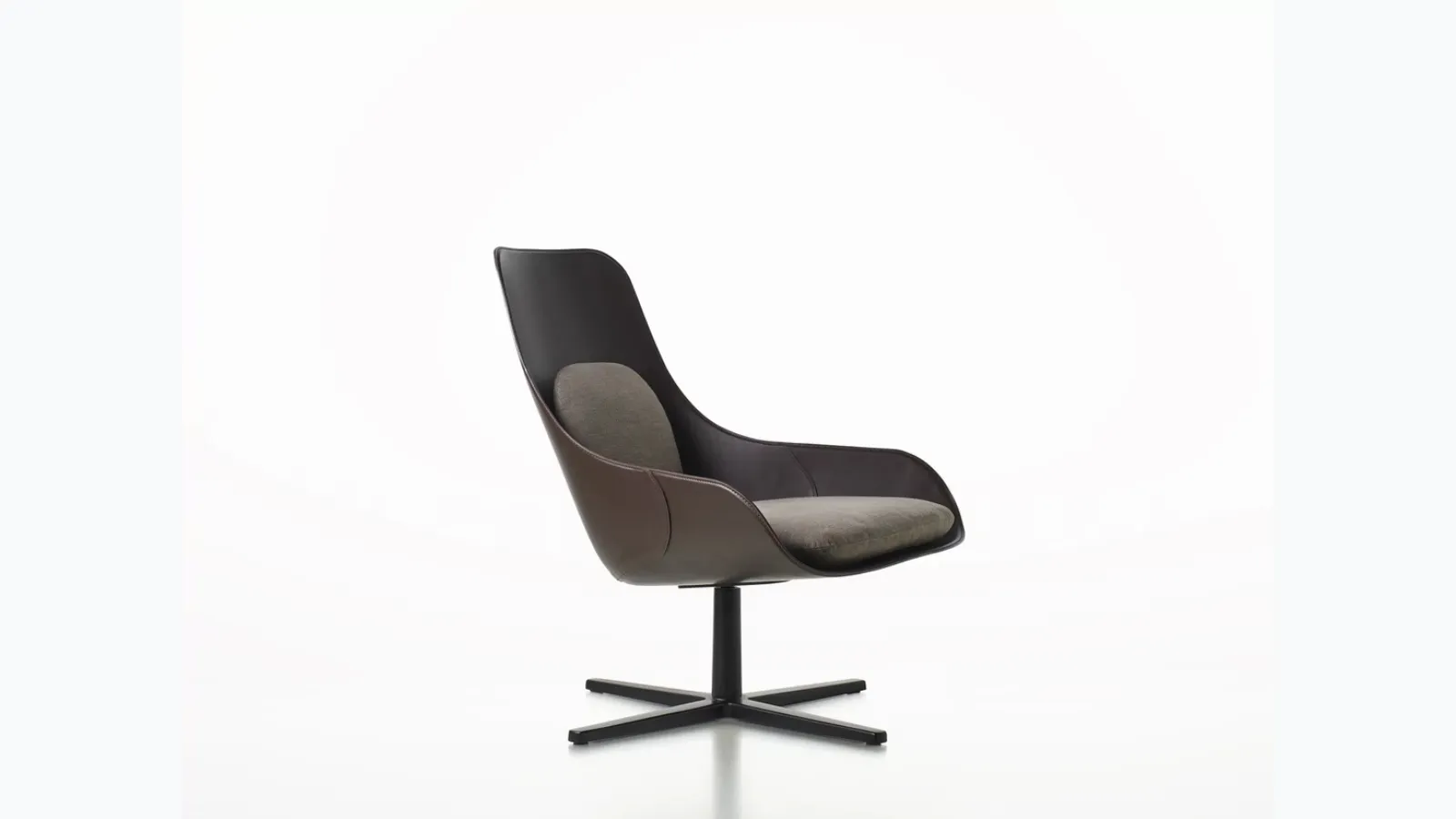 Executive leather armchair Violon by Alias