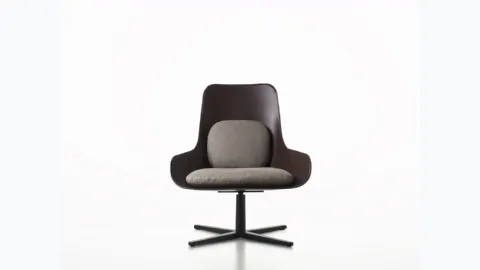 Executive leather armchair Violon by Alias