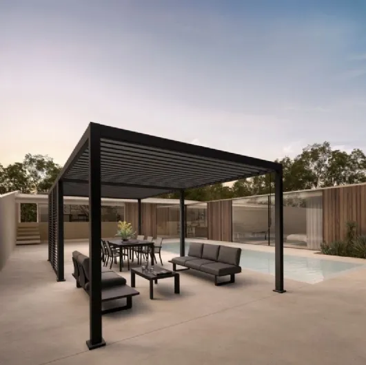 Pergola Ocean Anthracite by Bizzotto at the island