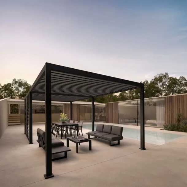 Pergola Ocean Anthracite by Bizzotto at the island