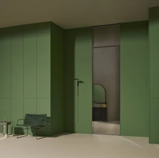 Aladin Swing Plain Duo interior door by Glas Italia