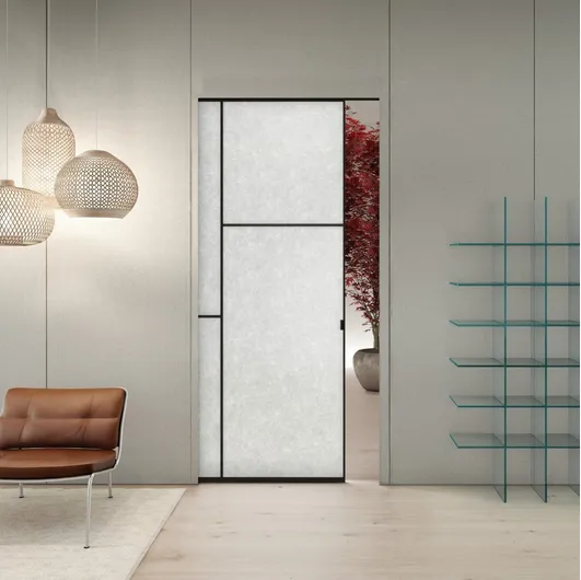 Sherazade Pocket Patchwork internal door by Glas Italia.