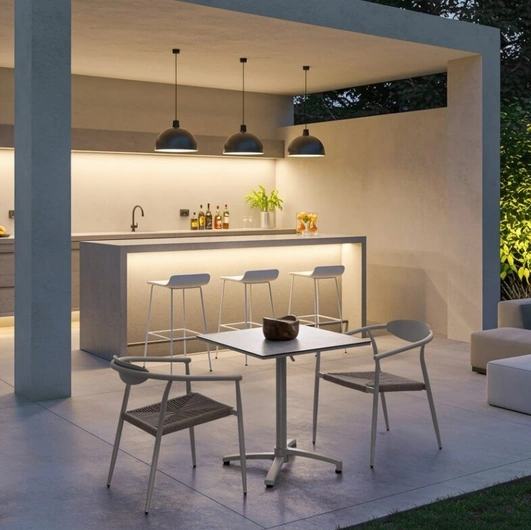 Linares Aluminum Chair by Bizzotto