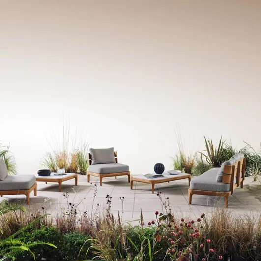Mediterranean outdoor furniture by Gervasoni.