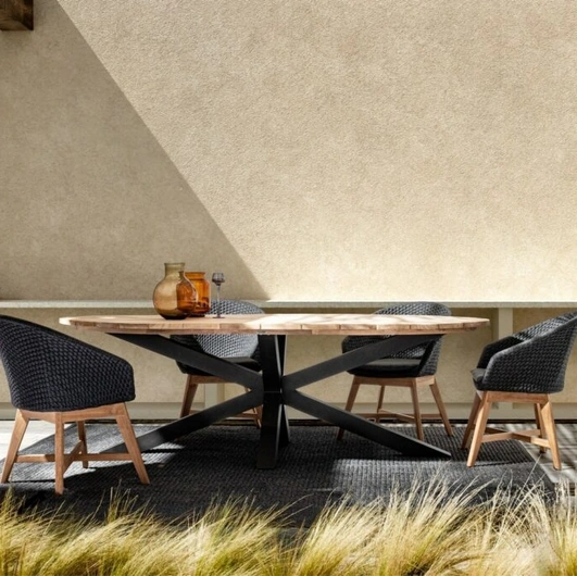 Palmdale Teak Table by Bizzotto