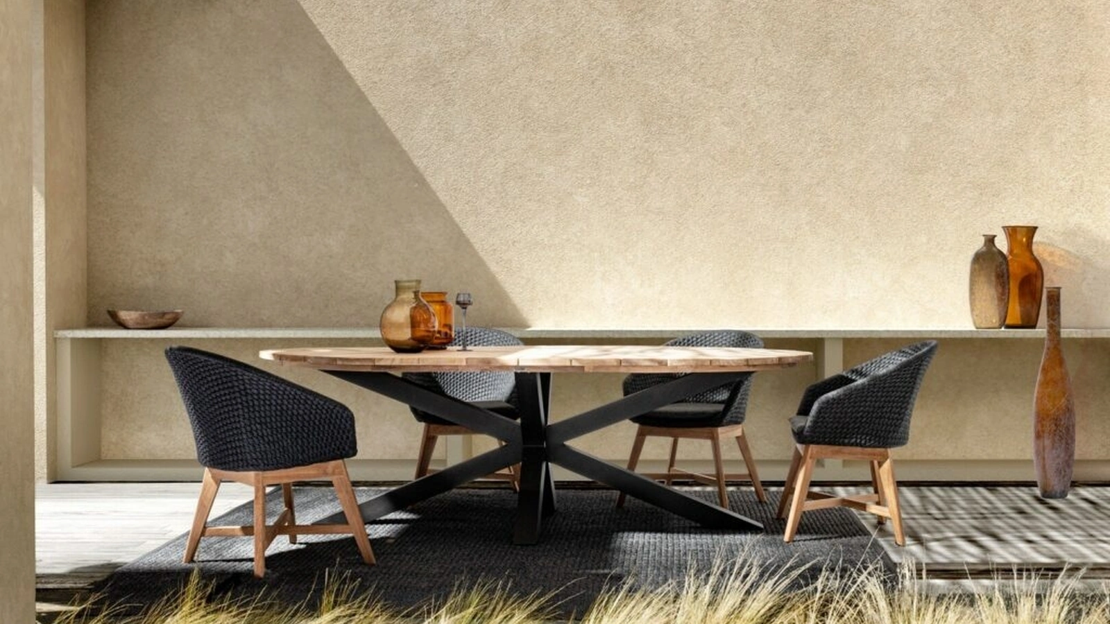 Palmdale Teak Table by Bizzotto