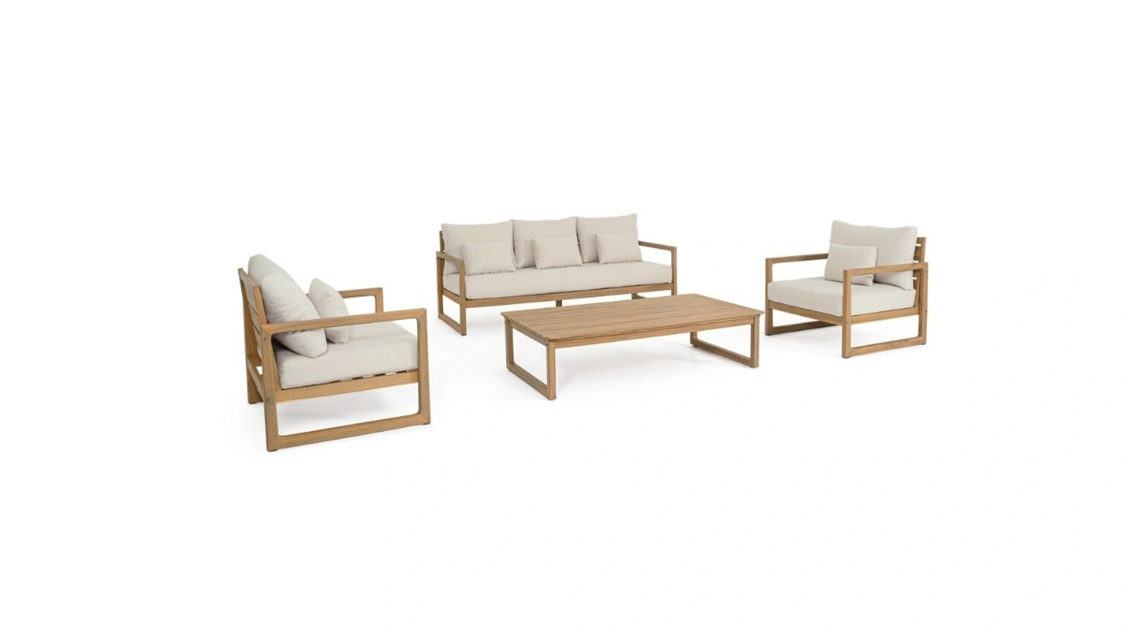 Acacia wood living room Adrian by Bizzotto