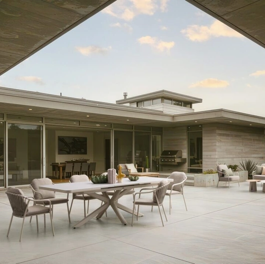 Edvige Aluminum Living Room by Bizzotto
