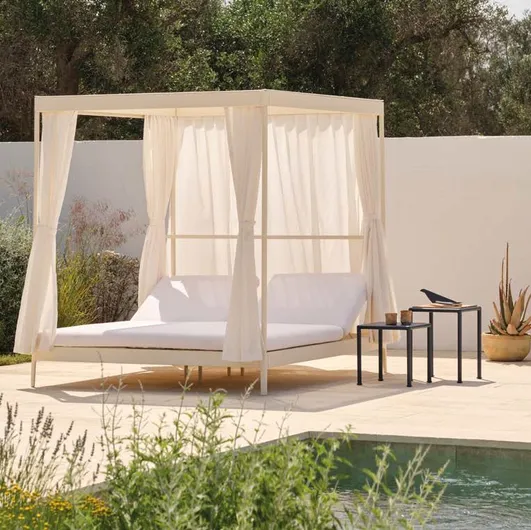 Double Sunbed with Solaris Gazebo by Fast