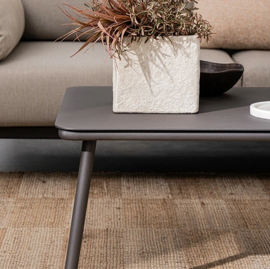 Spike painted aluminum coffee table by Bizzotto