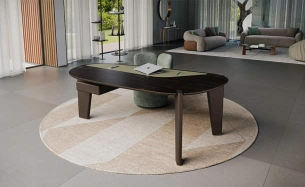 Boston executive design desk in wood by Cattelan Italia
