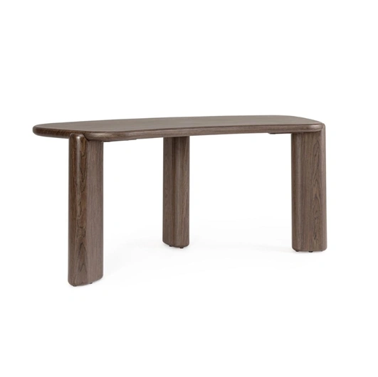 Otilia dark walnut executive desk by Bizzotto