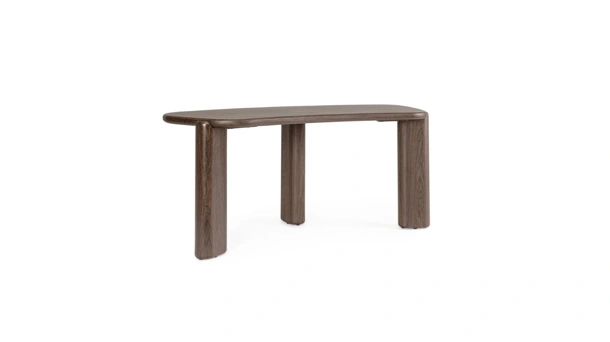 Otilia dark walnut executive desk by Bizzotto