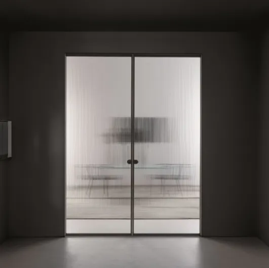 Aladin Double Pocket Mono interior door by Glas Italia
