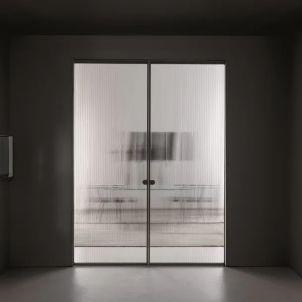 Aladin Double Pocket Mono interior door by Glas Italia
