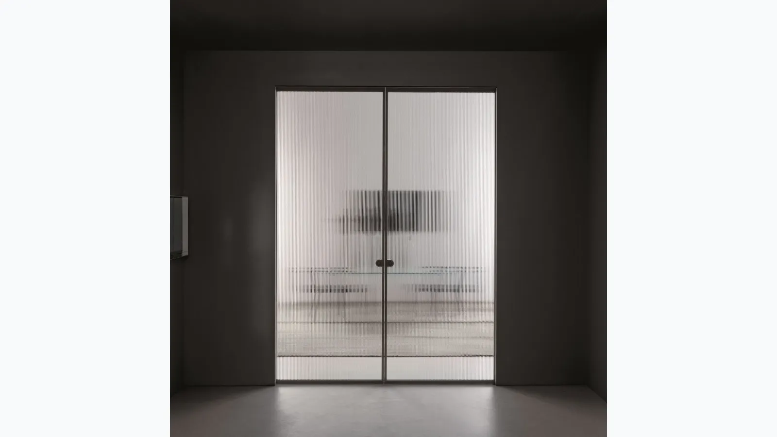 Aladin Double Pocket Mono interior door by Glas Italia