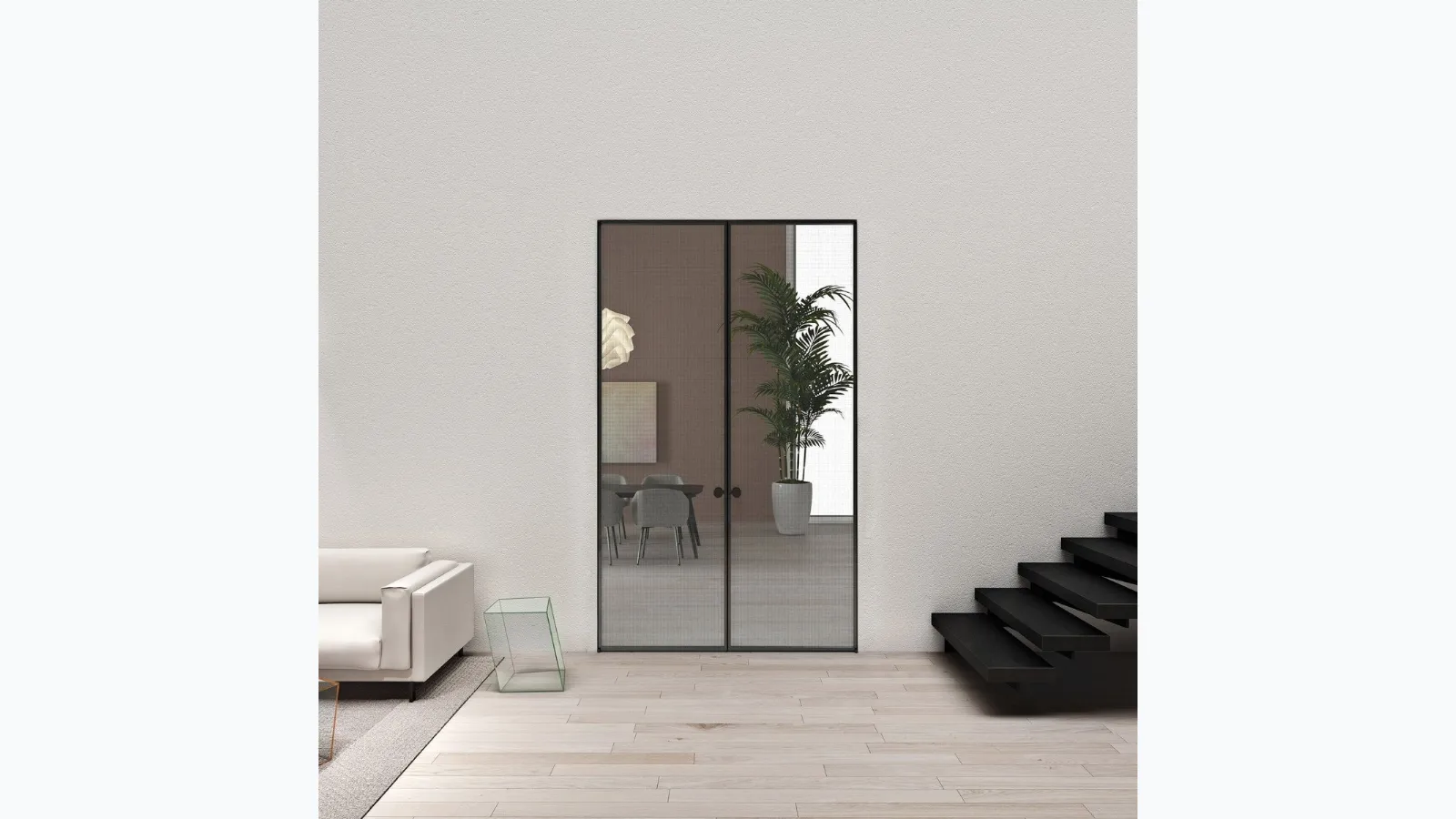 Internal door Aladin Double Pocket Mono by Glas Italia
