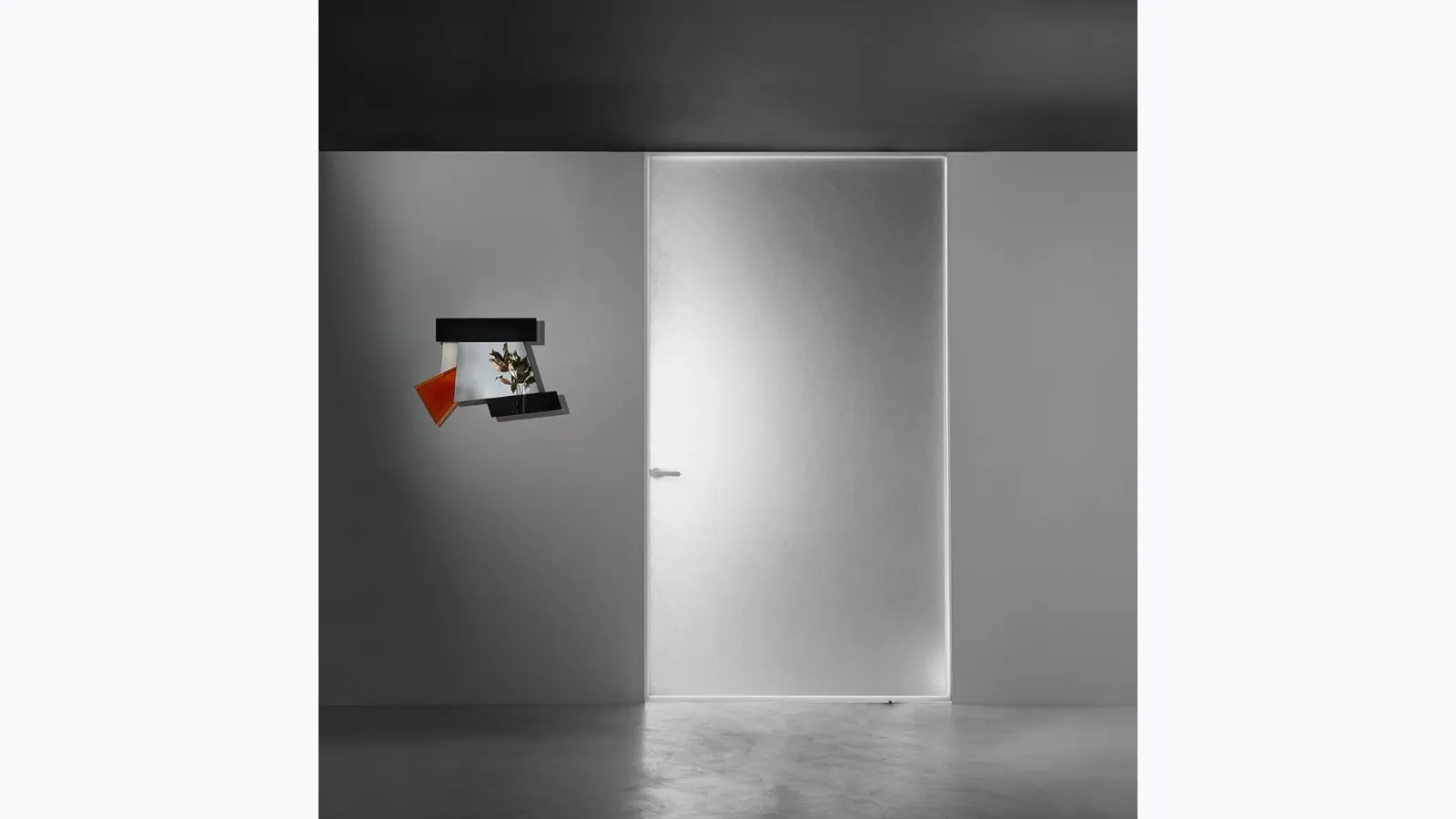 Interior door Aladin Pivot Plain Mono by Glas Italia.