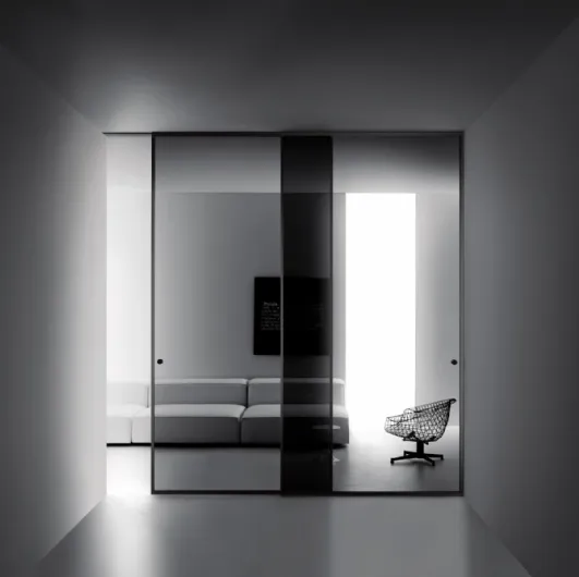 Aladin Slide Duo internal door by Glas Italia