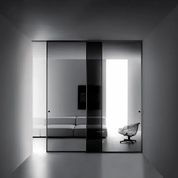 Aladin Slide Duo internal door by Glas Italia