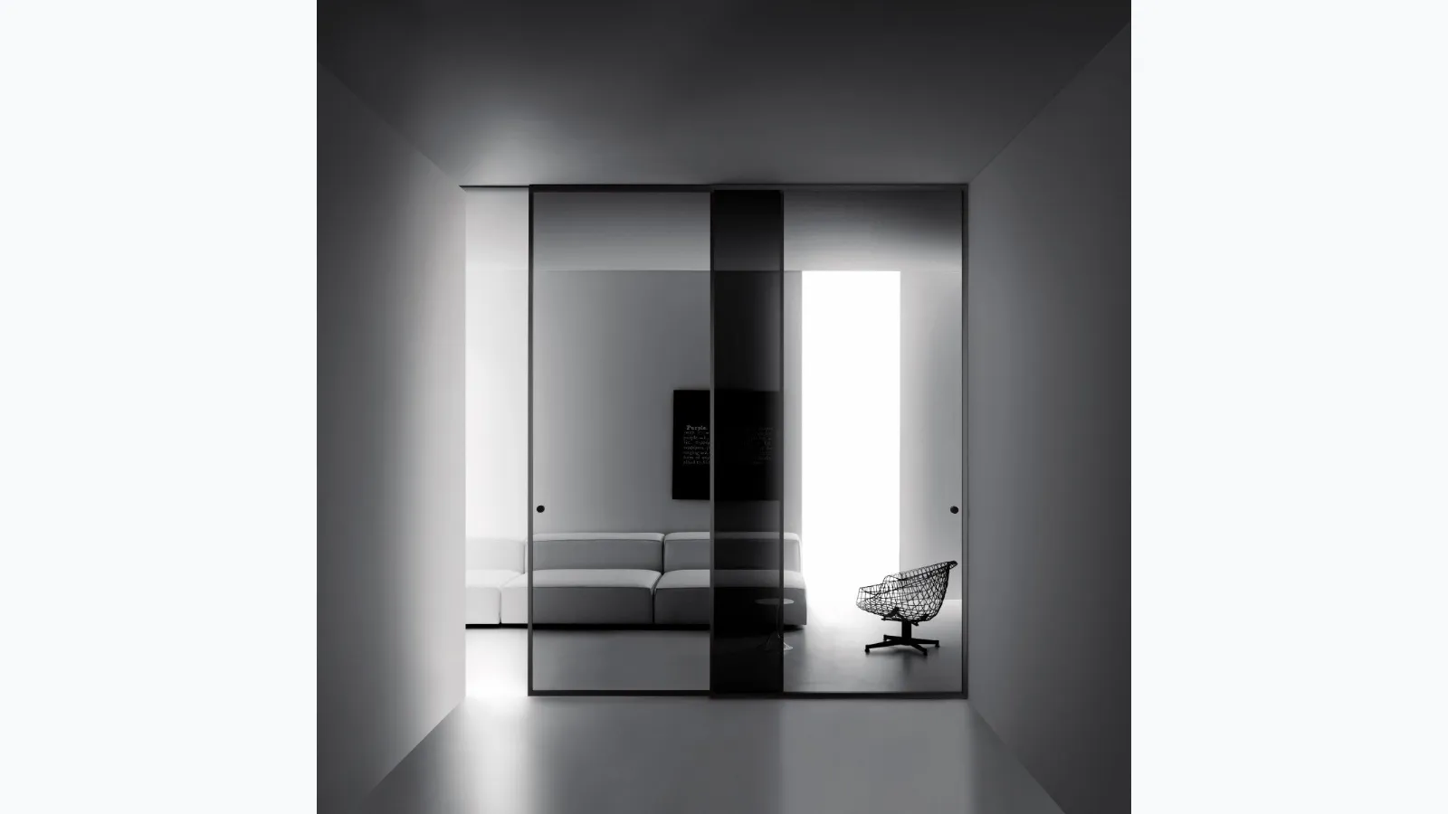 Aladin Slide Duo internal door by Glas Italia