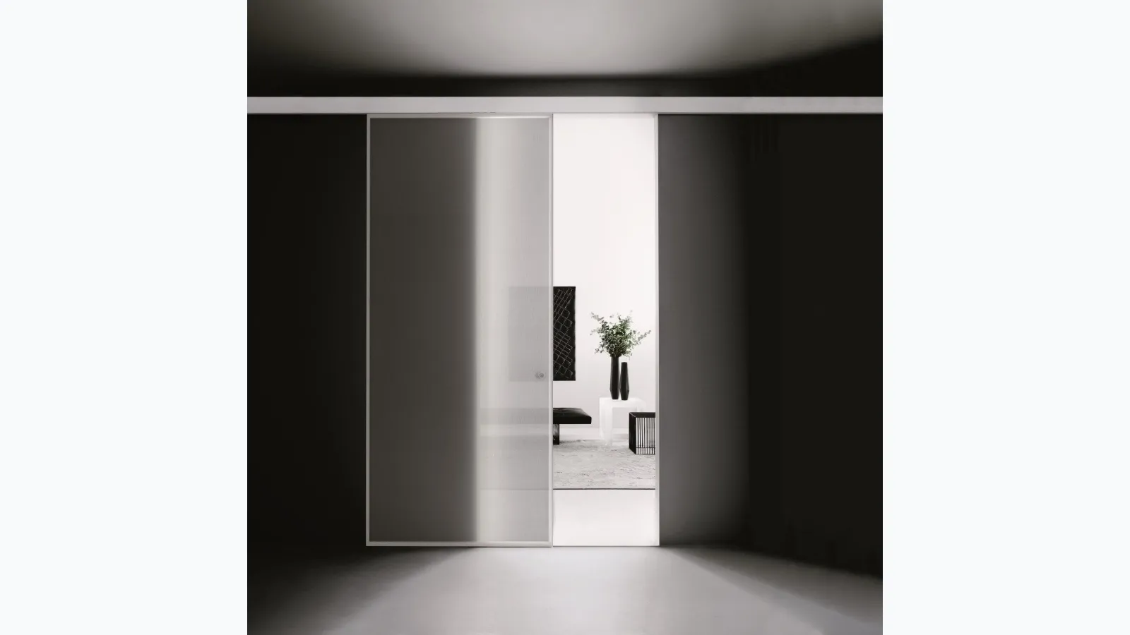 Aladin Slide Mono internal door by Glas Italia