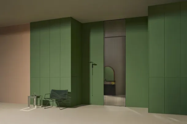 Aladin Swing Plain Duo interior door by Glas Italia